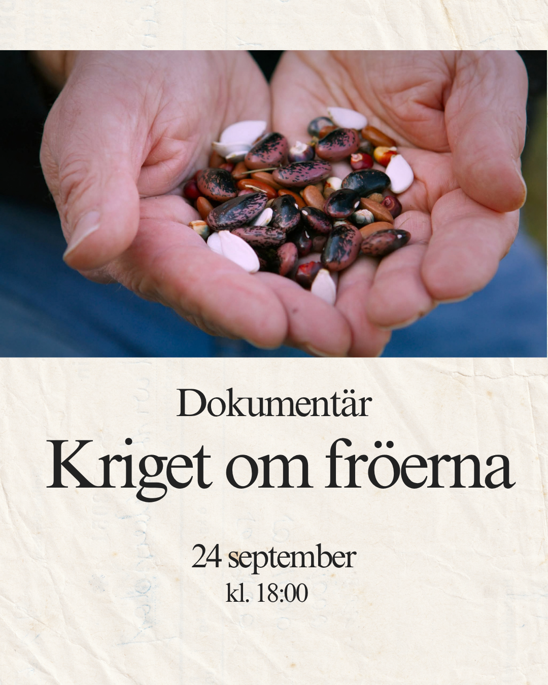 Kriget om frön: Filmvisning och samtal